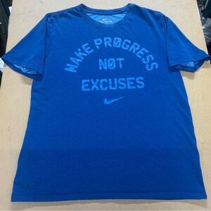 Nike Dri Fit Men's Blue Graphic Tee T-Shirt Men’s Medium EUC